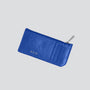 Porte-cartes - croco souple bleu électrique