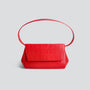 Ikon Clutch - zacht croco klaproos rood