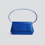 Ikon Clutch - zacht croco electric blauw