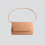 Ikon Clutch - zacht croco cappuccino