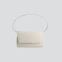 Ikon Clutch - zacht croco krijtwit