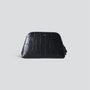 Trousse de maquillage - croco souple noir