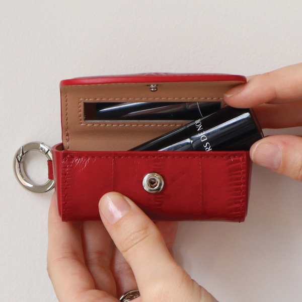 Lipstick Case - eel samba red