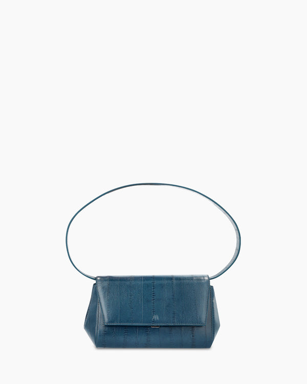 Ikon Clutch - anguille bleu pétrole profond