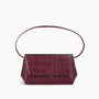Ikon Clutch - croco souple merlot