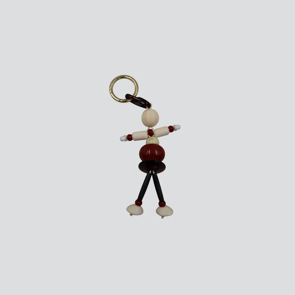 Big Doll Charm — rood/bruin