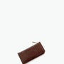 Cardholder - ostrich chocolate brown