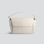 Ikon Shoulder Bag - soft croco chalk white