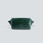 Ikon belt bag - croco pine green