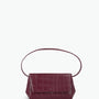 Ikon Clutch - croco souple merlot