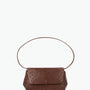 Ikon Clutch - autruche marron chocolat