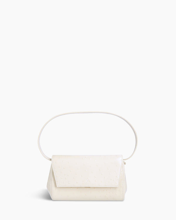 Ikon Clutch - autruche crème