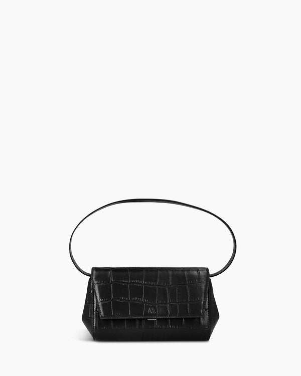 Ikon Clutch - croco souple noir