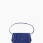 Ikon Clutch - soft croco indigo blue