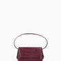 Ikon Clutch - zacht croco merlot