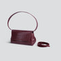 Ikon Clutch - croco aubergine