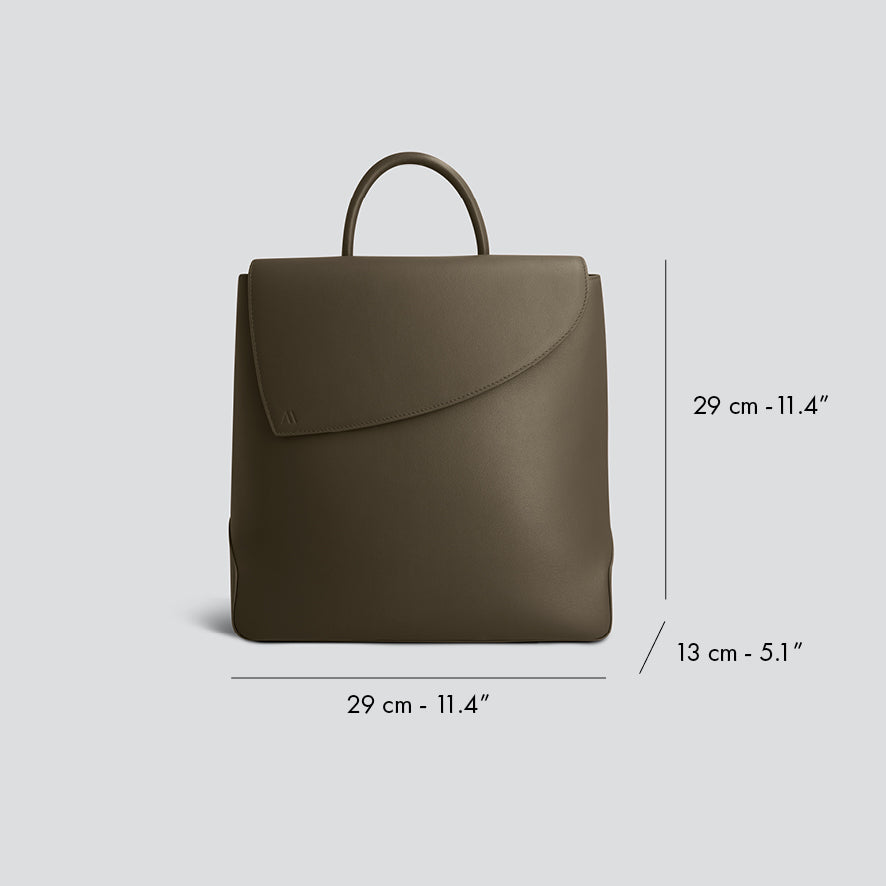 Rebel Mini Backpack - soft touch hunter khaki – KAAI display picture 3