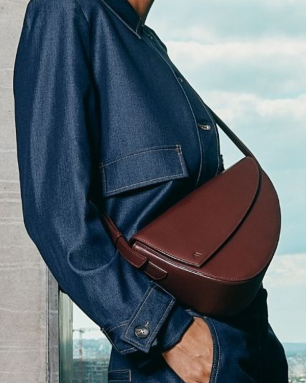 Rebel Sac à bandoulière - toucher doux rouge brun