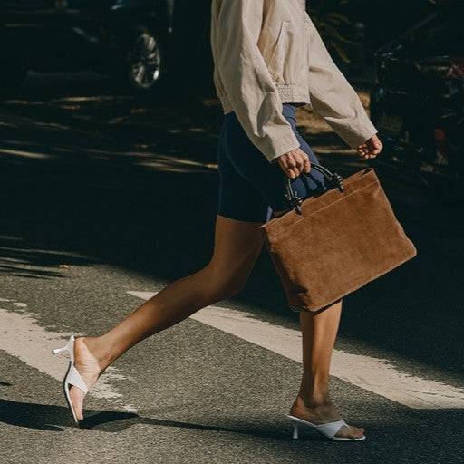 Midi Loop - suede cognac