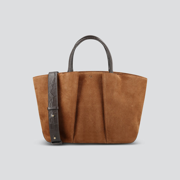 Mini Horizon - suede cognac