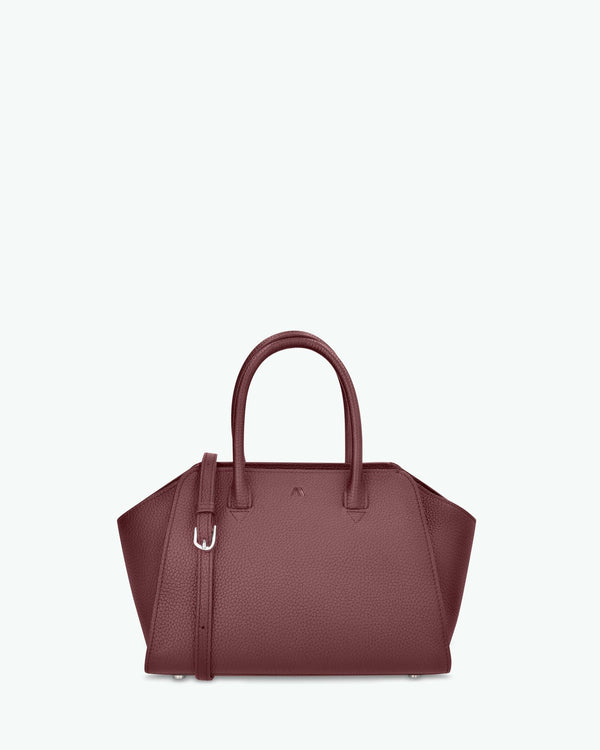 Mini Voyager - grainé bordeaux foncé