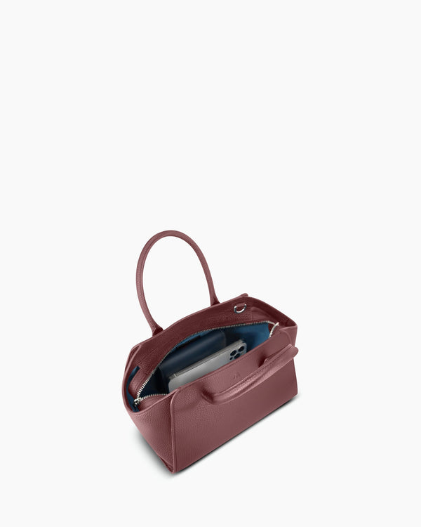 Mini Voyager - grainé bordeaux foncé