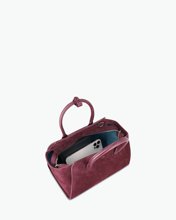 Mini Voyager - suede merlot