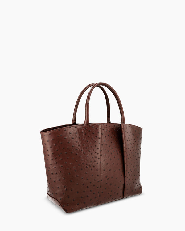 Mini Horizon - autruche marron chocolat