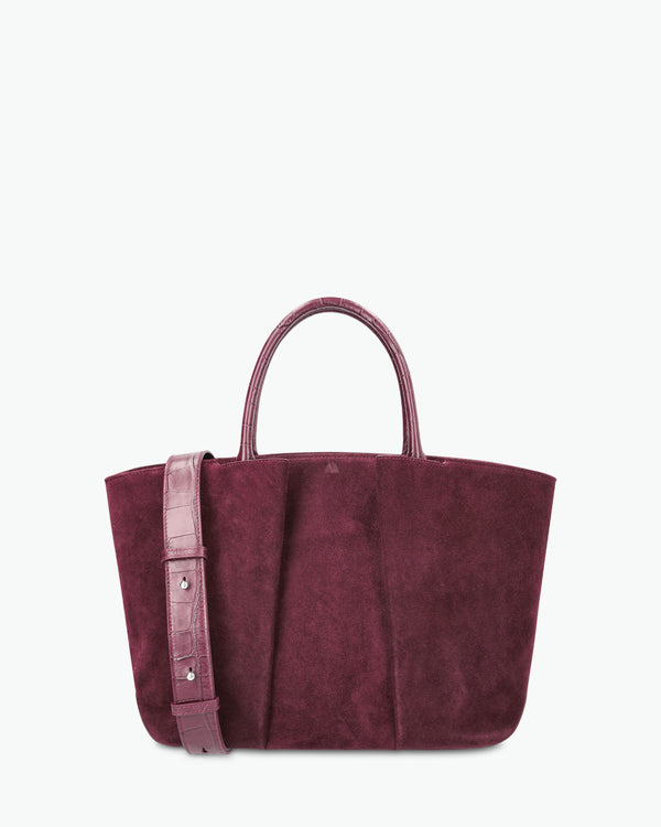 Mini Horizon - suède merlot