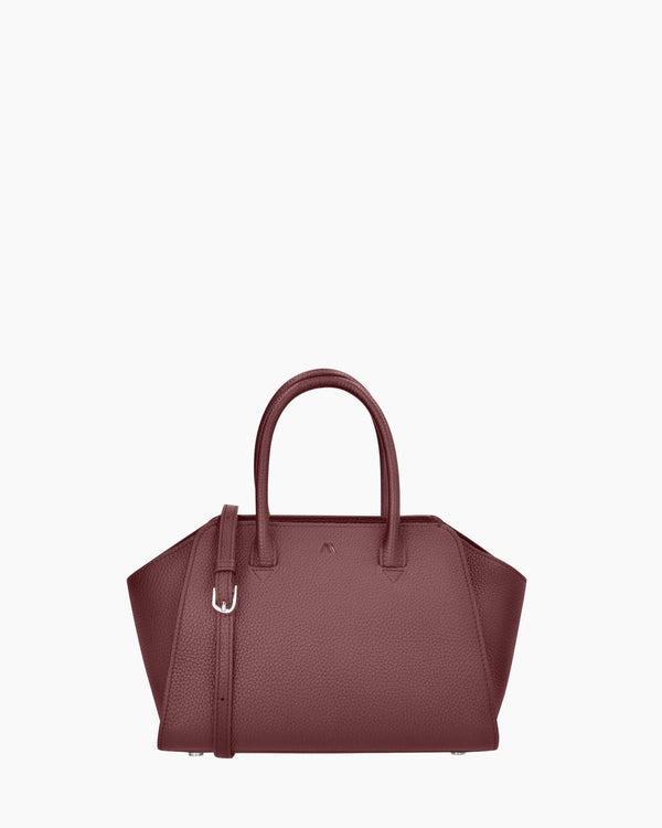 Mini Voyager - grain dark burgundy