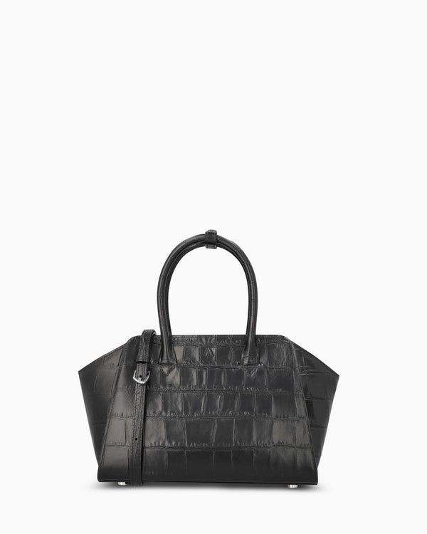 Mini Voyager - soft croco black
