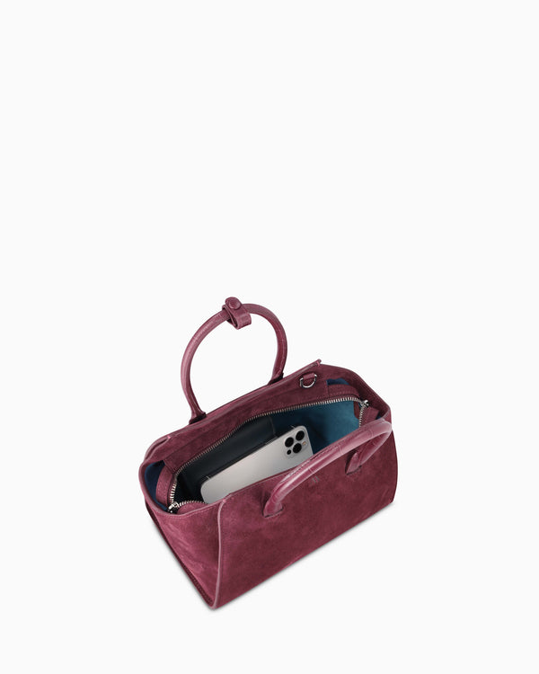 Mini Voyager - suede merlot
