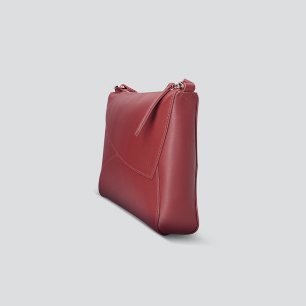 Rebel Clutch - soft touch dahlia red