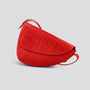 Rebel Cross Body - zacht croco klaproos rood