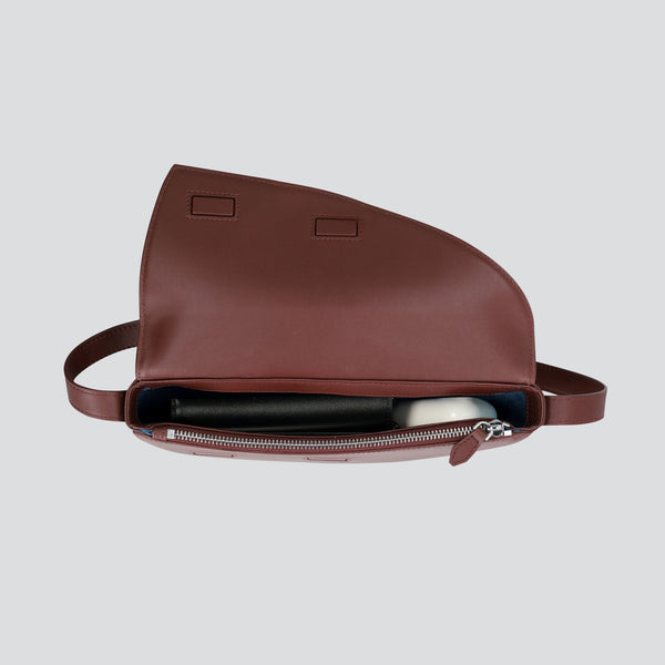 Rebel Cross Body - soft touch roodbruin