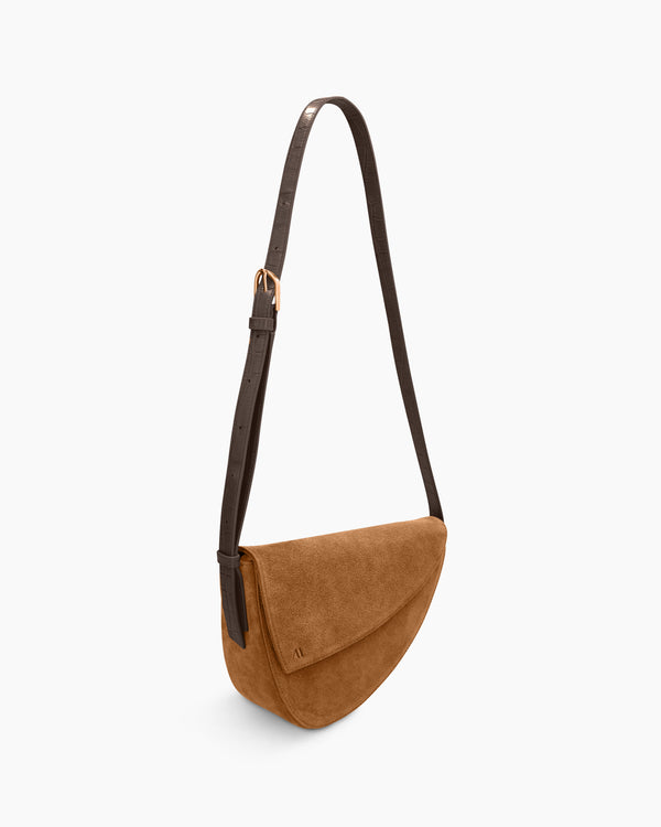 Rebel Sac à bandoulière - daim cognac