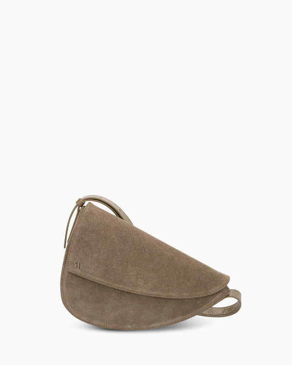 Rebel Cross Body - suède saliegroen