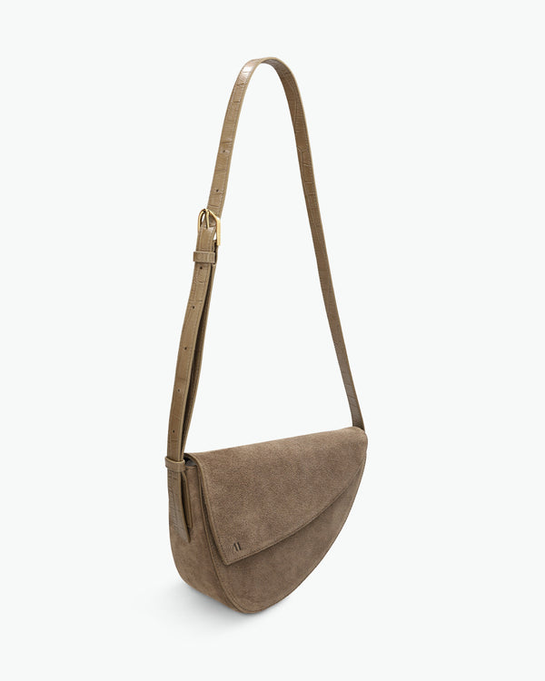 Rebel Sac à bandoulière - daim vert sauge