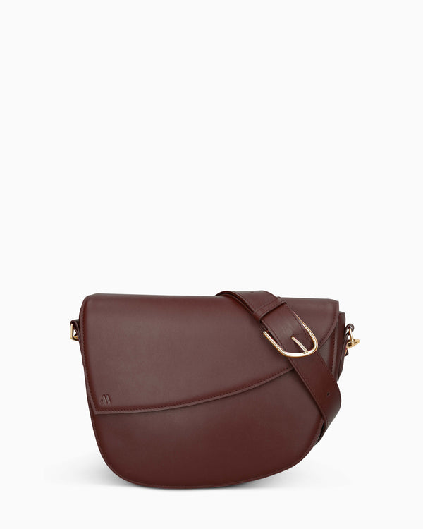 Rebel Saddle Bag - soft touch chestnut brown