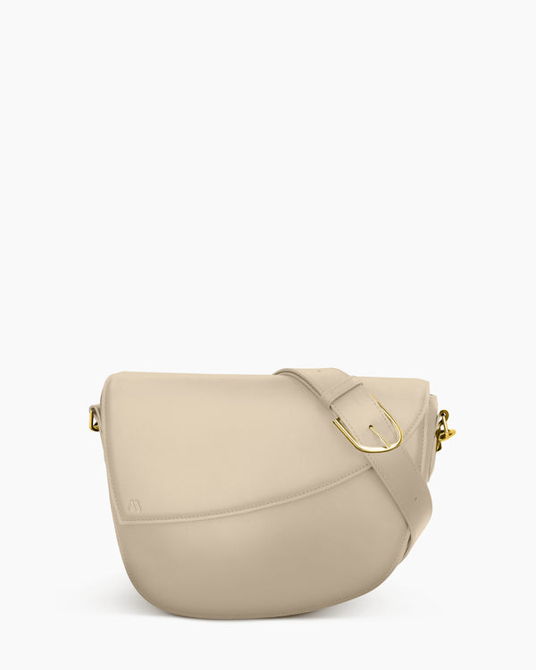 Rebel Saddle Bag - soft touch greige taupe