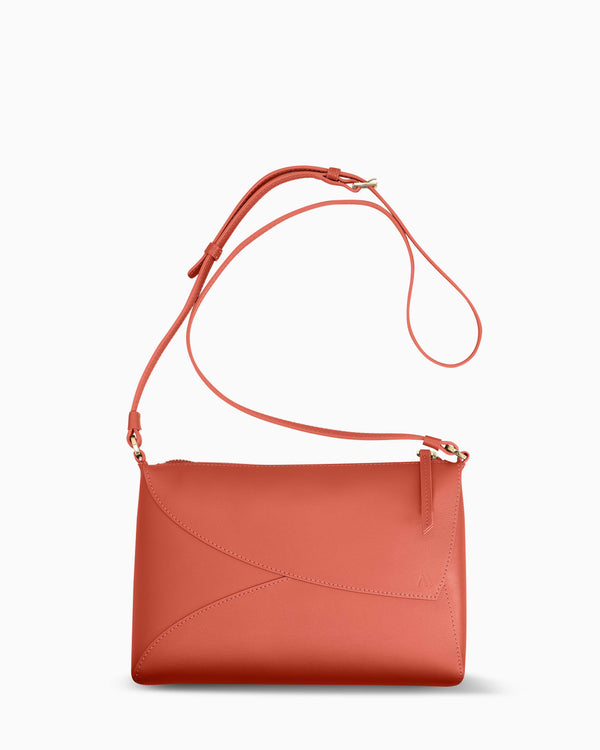 Rebel Clutch - soft touch terracotta