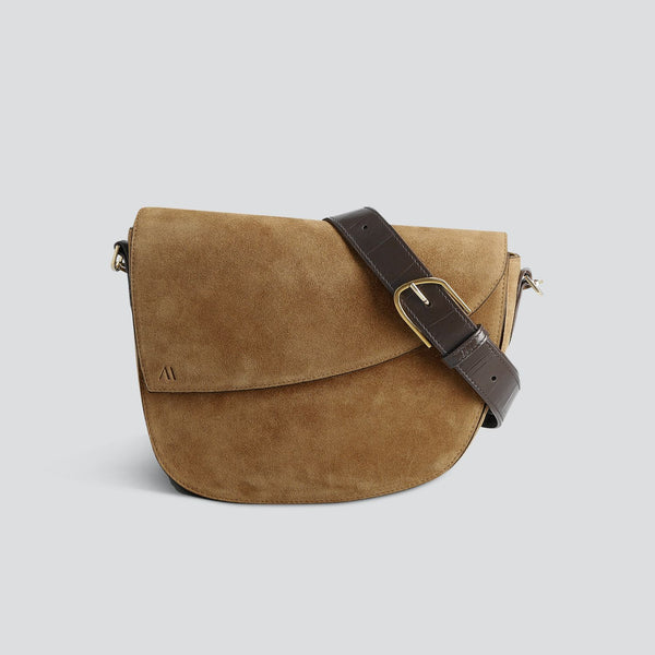 Rebel Zadeltas - suède beige
