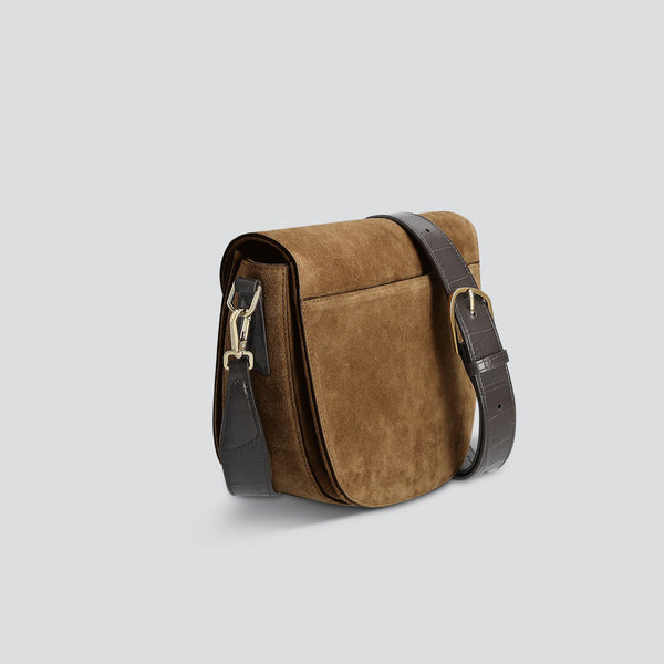 Rebel Zadeltas - suède beige