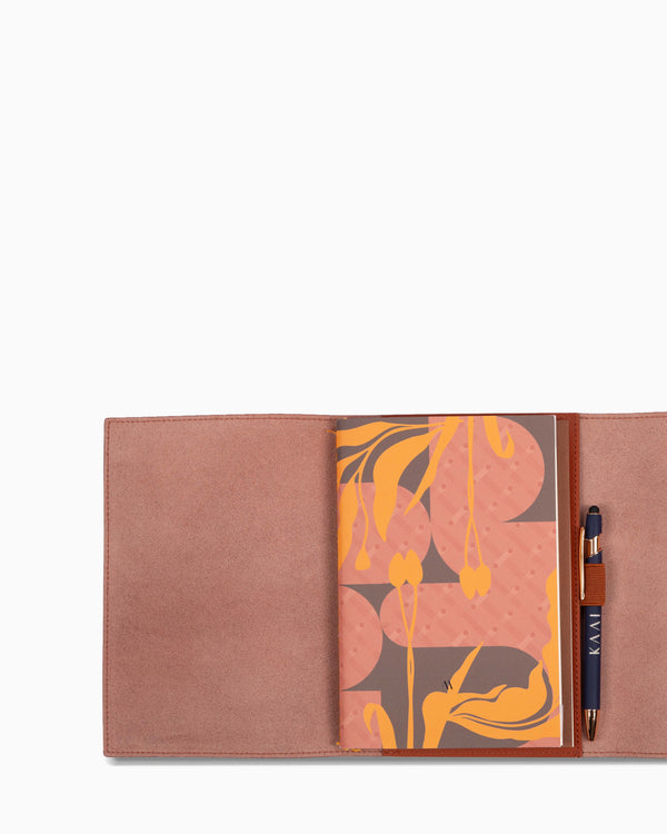 KAAI Stories Journal en cuir - terracotta
