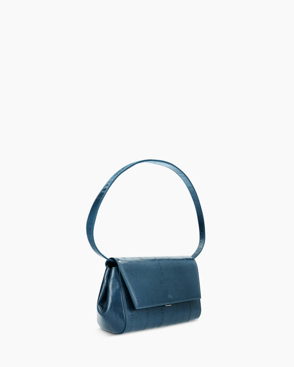 Ikon Clutch - anguille bleu pétrole profond
