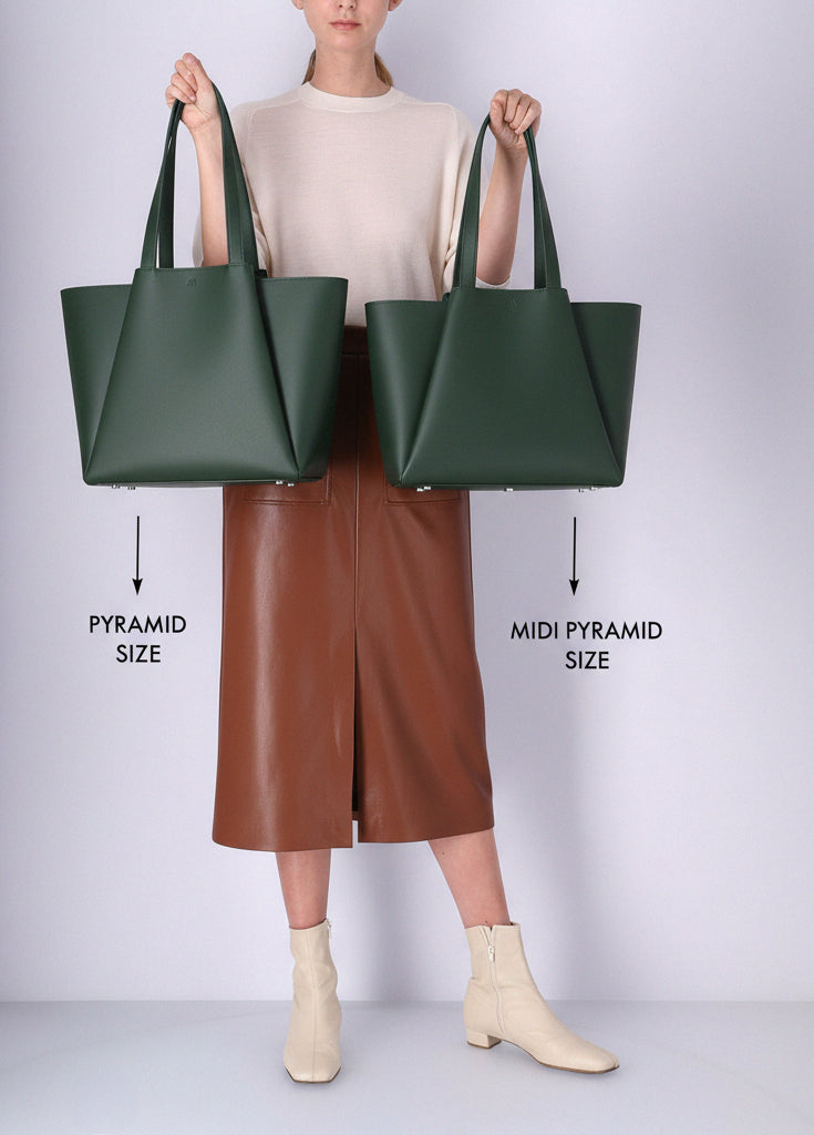 トートバッグ TOP of Pyramid Midi Pyramid - forest green – KAAI
