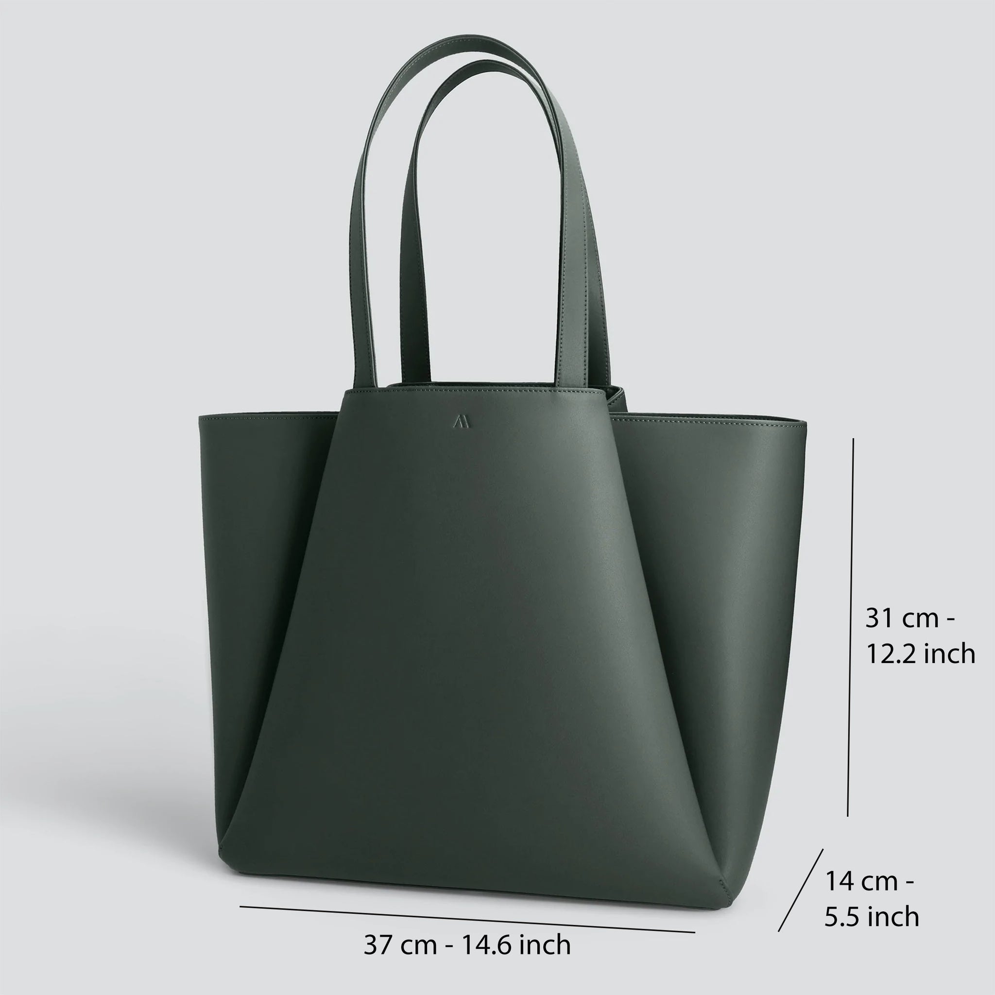 Large Pyramid tote bag - forest green – KAAI